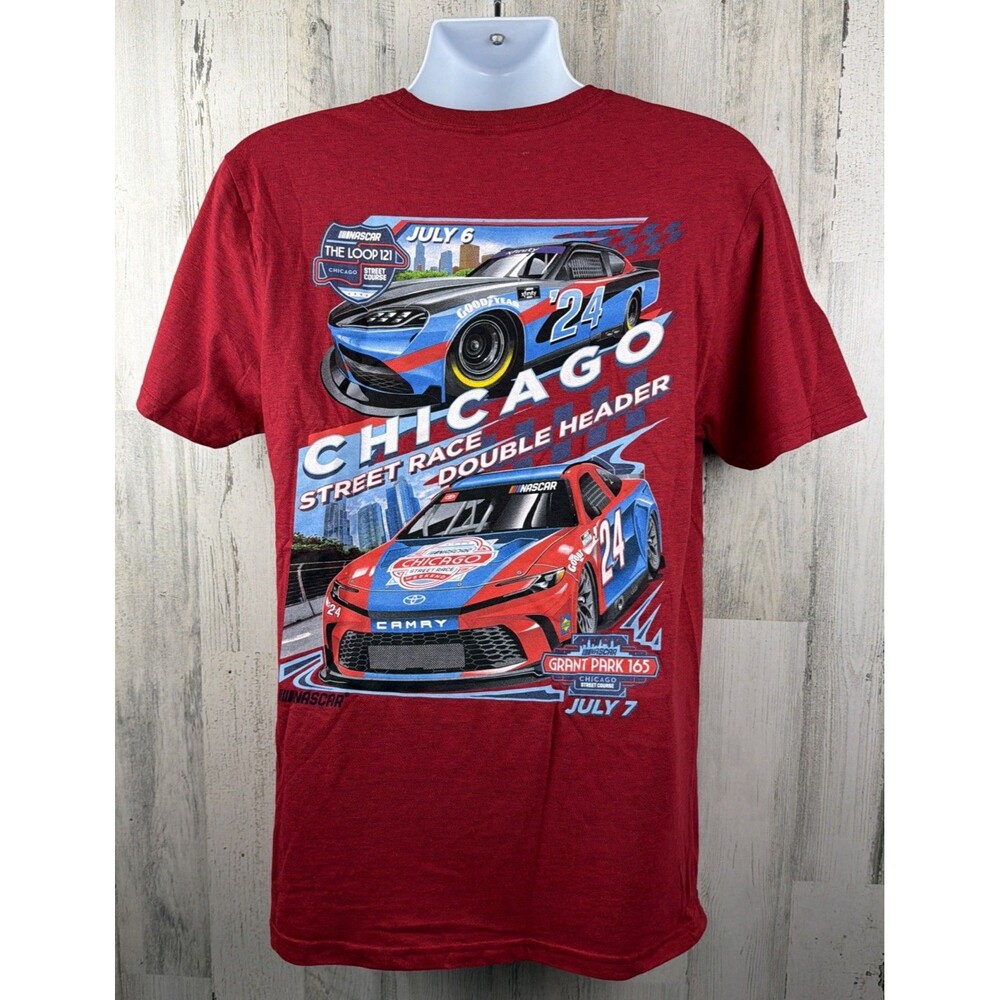 NASCAR Chicago Street Race Double Header Official Licensed T-Shirt 2XL